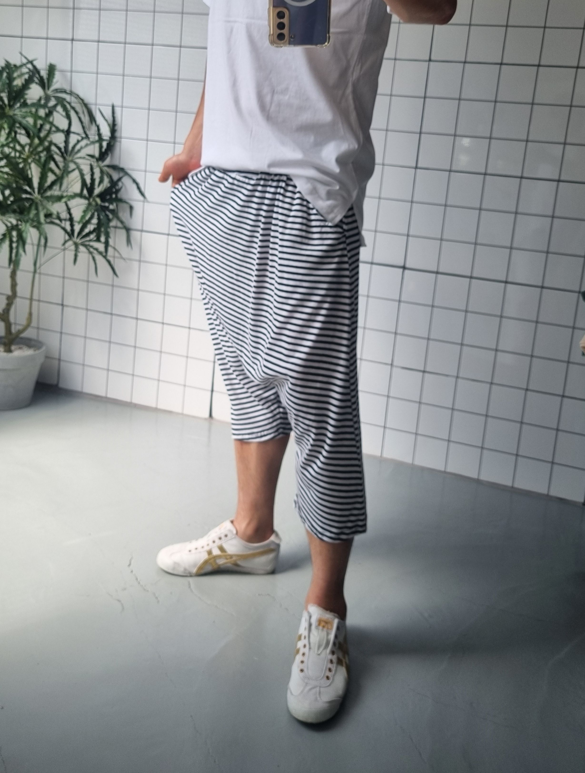 (무배)망고땡 여름 스판 7부 데일리 배기바지 - 상세 이미지 3