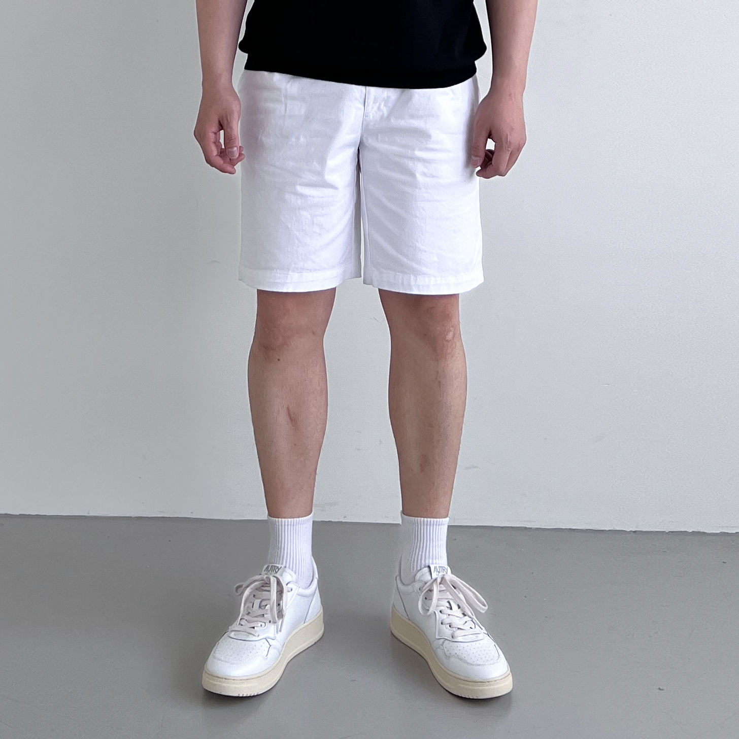 남자흰반바지 흰색반바지 치노반바지 빅사이즈 - 상세 이미지 3