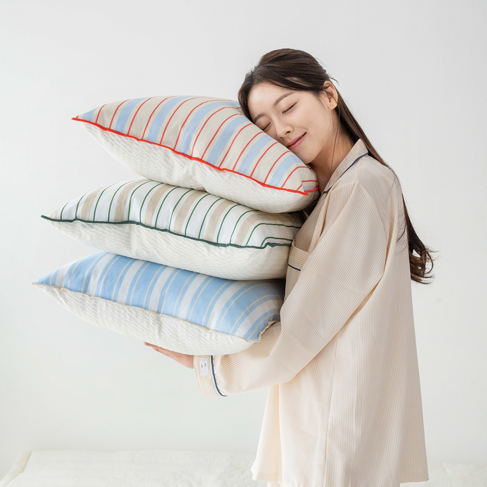 여름이불 스트라이프 알러지케어 누빔 이불 SS 시어서커 순면 양면