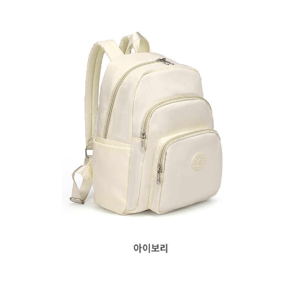여대생 대학생 미디움 백팩 50대 중년여성 엄마 나들이 외출 가벼운 캐주얼 백팩 메는가방 - 상세 이미지 2