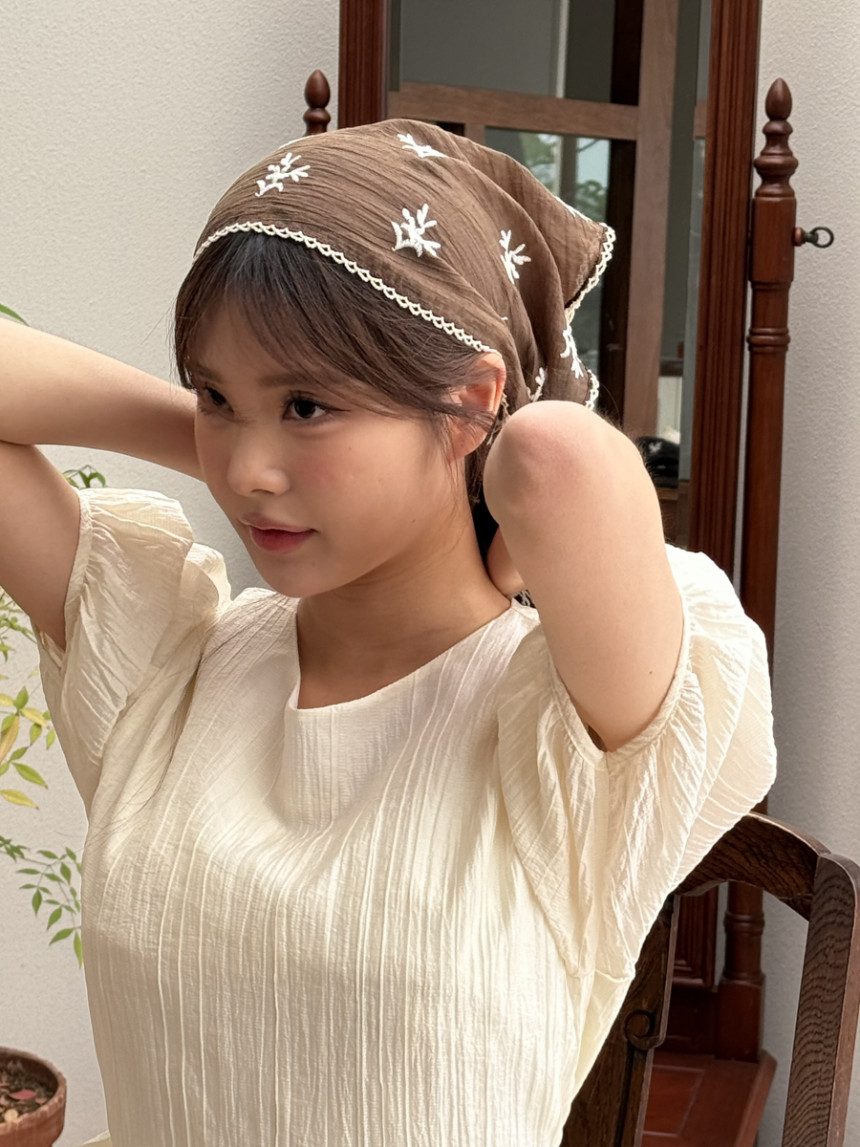 [❤당일출고❤14종] 코티지코어 여름 헤어 두건 반다나 삼각 스카프 모음 *2개이상 구매시 할인 상세 이미지 197