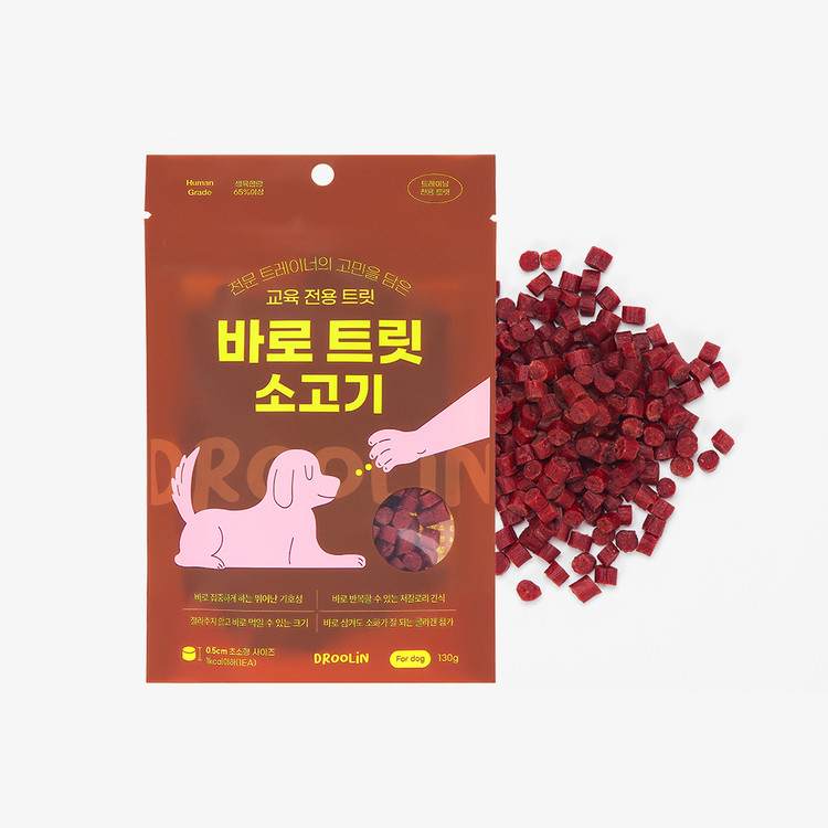 강아지 노즈워크 훈련 간식 드룰린 바로트릿 황태 130g - 상세 이미지 4