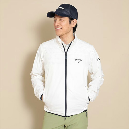 캘러웨이 Callaway 남성 골프 풀집업 발수 재킷 블루종 바람막이 C24115100 - 메인 이미지