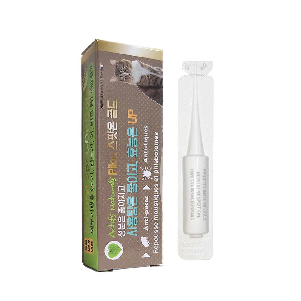 필루 강아지 고양이 심장사상충 기생충 진드기 예방 방지 목걸이 연고타입