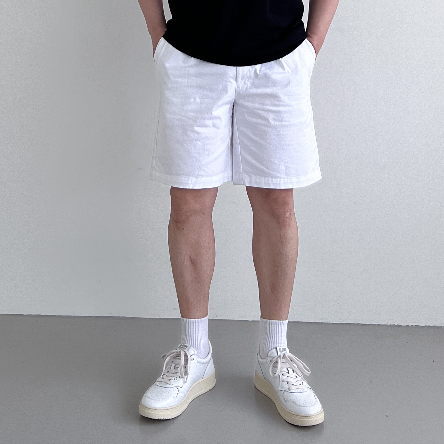 남자흰반바지 흰색반바지 치노반바지 빅사이즈 - 상세 이미지 2