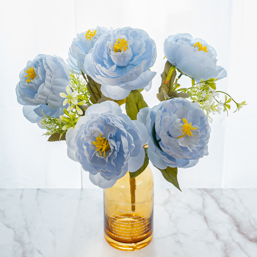 할메이드 인테리어 오브제 대형 미니 유리 꽃병 타이포 화병 소