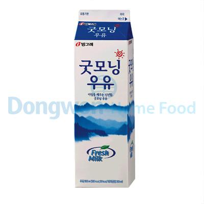 굿모닝우유 빙그레 900mL : 마켓펀치