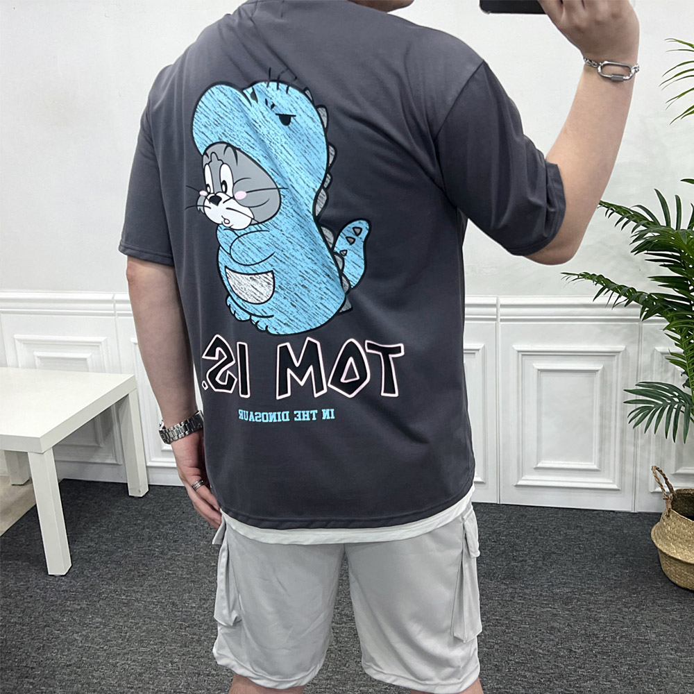 오버핏 아이스 쿨 분또 제리 공룡 반팔티 - 상품 이미지