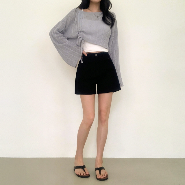 [착붙핏!/여름데일리🌴] 랜치 쫀쫀 하이웨스트 쿨 여름 스판 코튼 면 반바지 숏팬츠 상세 이미지 23