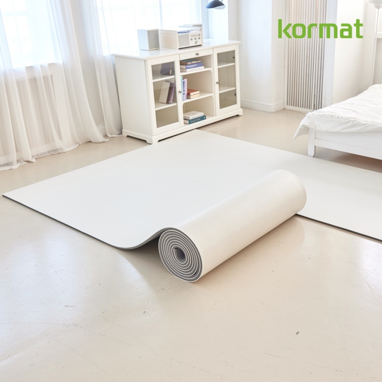 [오가닉아이보리]고려화학매트 잘라쓰는 셀프시공 PVC 거실 롤매트 110X100x1.5 - 상품 이미지