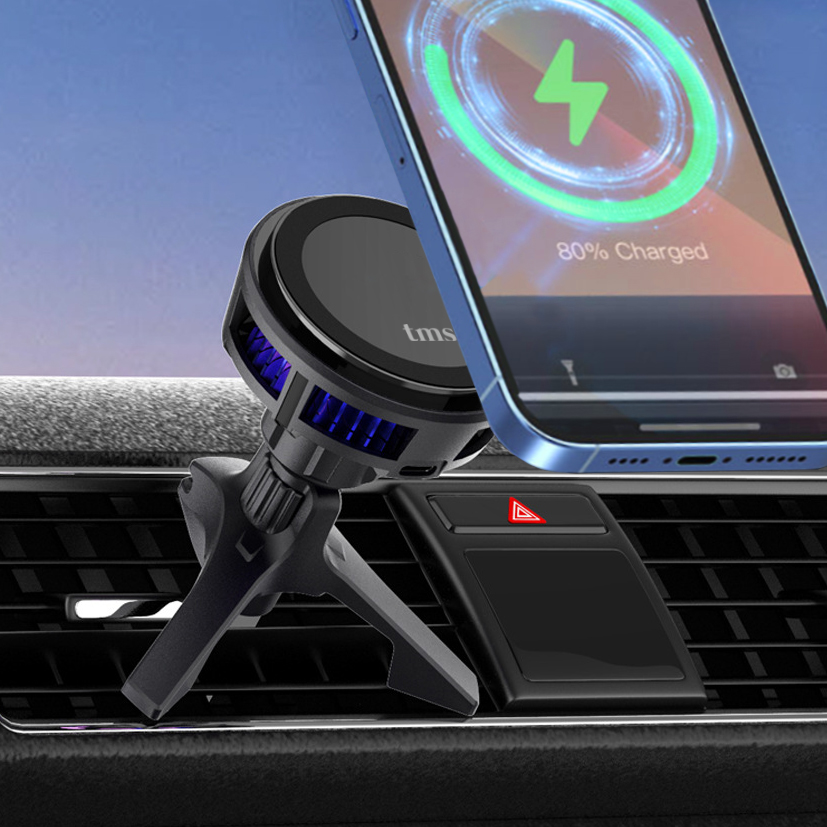 맥세이프 차량용 거치대 아이싱카 핸드폰 무선 충전기