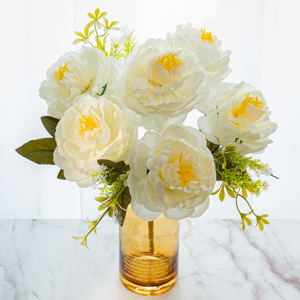 할메이드 인테리어 오브제 대형 미니 유리 꽃병 타이포 화병 소