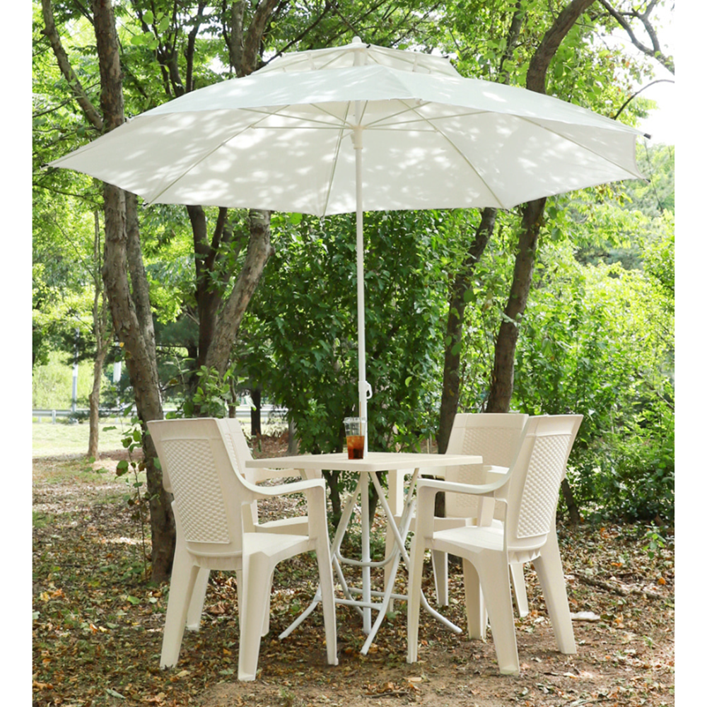 4인용파라솔세트 업소용 편의점 야외 플라스틱테이블의자세트