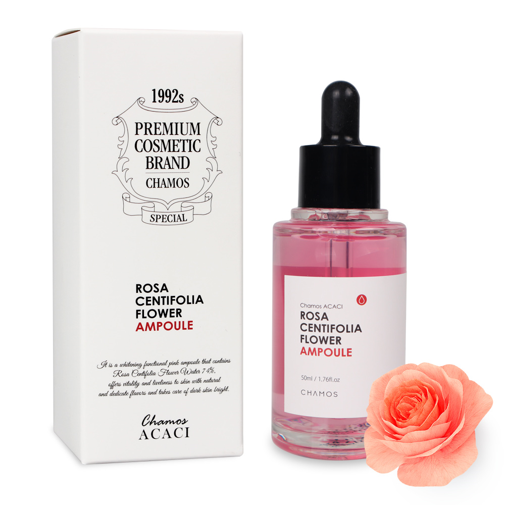 로즈 핑크 차모스 아가시 프로방스 장미 앰플 50ml 피부 미백 활력 생기부여 영양공급 - 상세 이미지 2