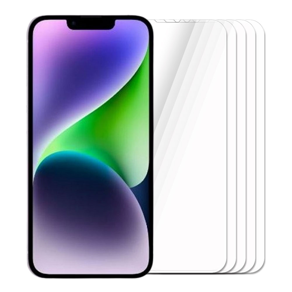 글라스 강화유리필름 아이폰14 플러스, 5매입 - 상품 이미지