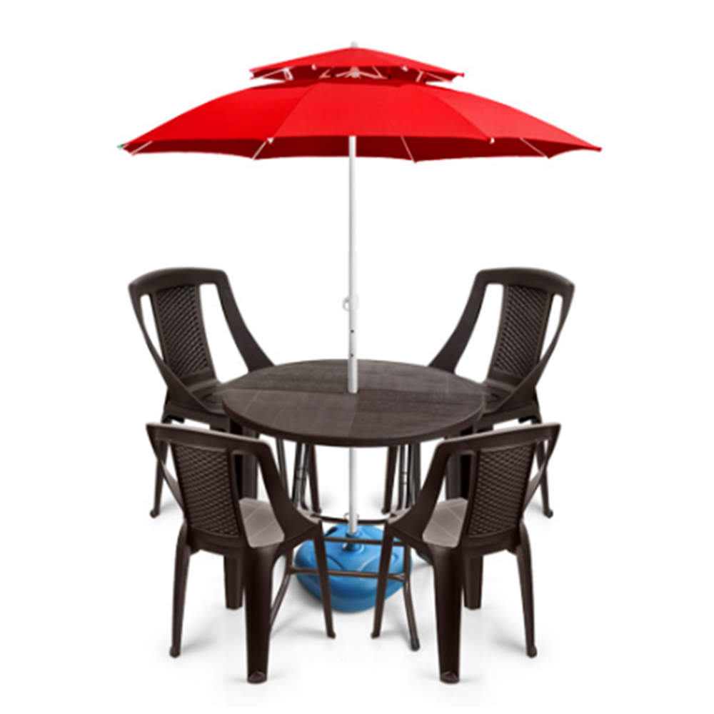 4인용파라솔세트 업소용 편의점 야외 플라스틱테이블의자세트