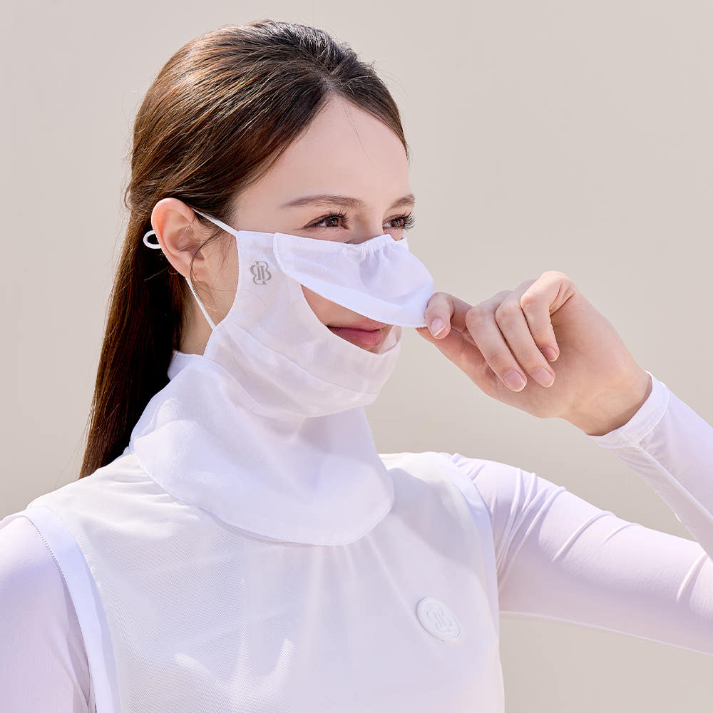 베일리화이트 베일리화이트 골프 마스크 자외선차단 얼굴 햇빛가리개