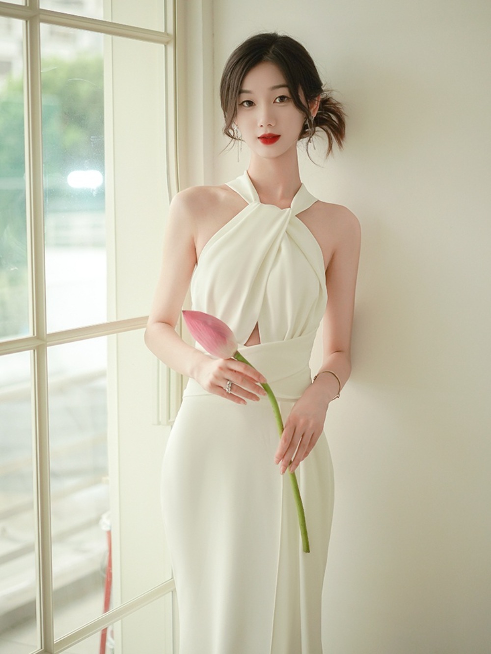 나혼자 산다 박나래 화이트 원피스 고급진 파티룩 - 상세 이미지 5