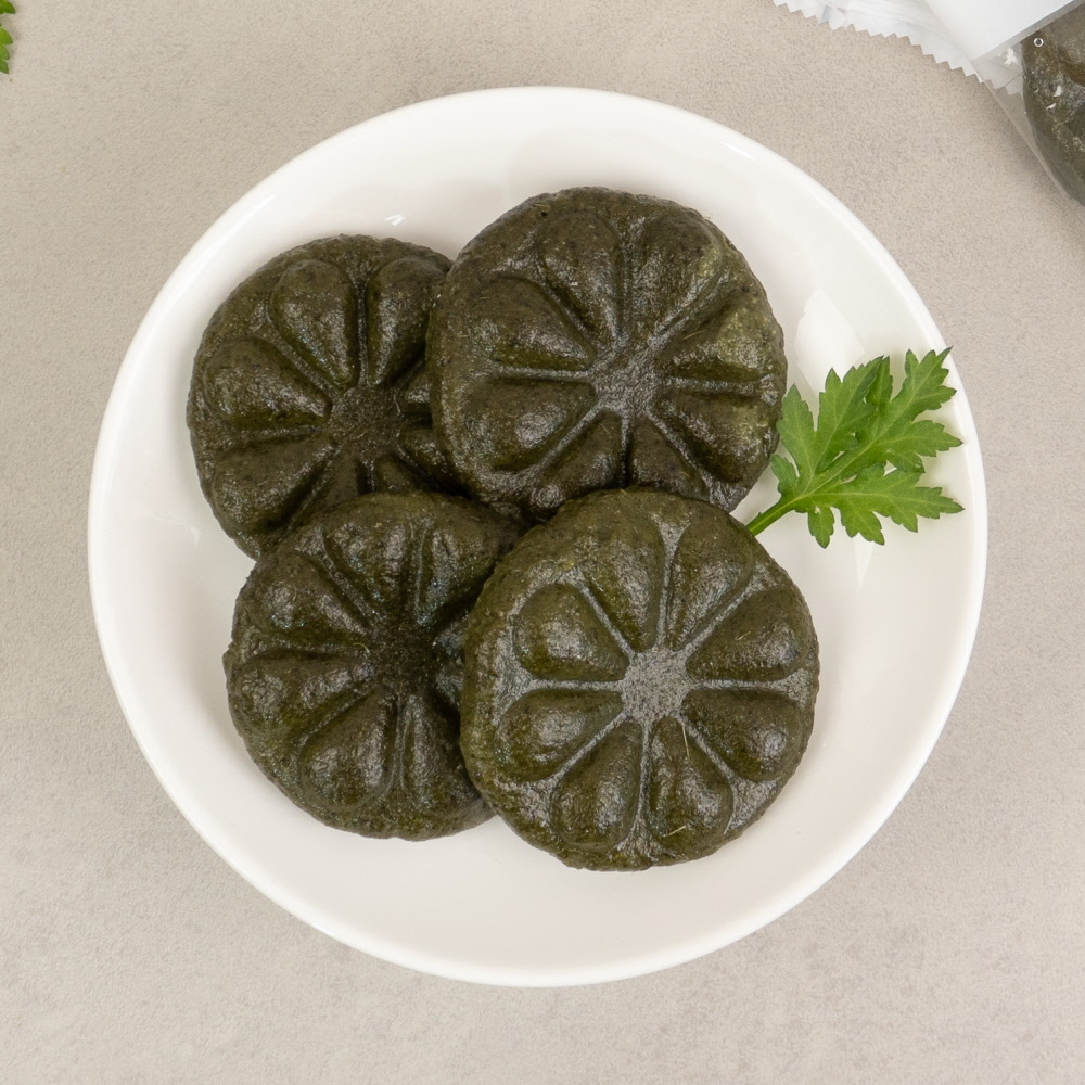 [냉동] 싸리재 쑥떡 [ 현미 쑥개떡 1kg ] 개떡 아침대용 무설탕 건강떡 - 상세 이미지 5
