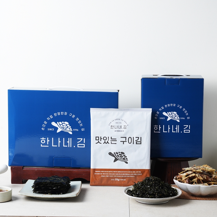한나네김 [프리미엄 김선물세트] 즉석구이 맥반석 들기름 맛있는 조미김 설 추석 명절 선물 이미지 3