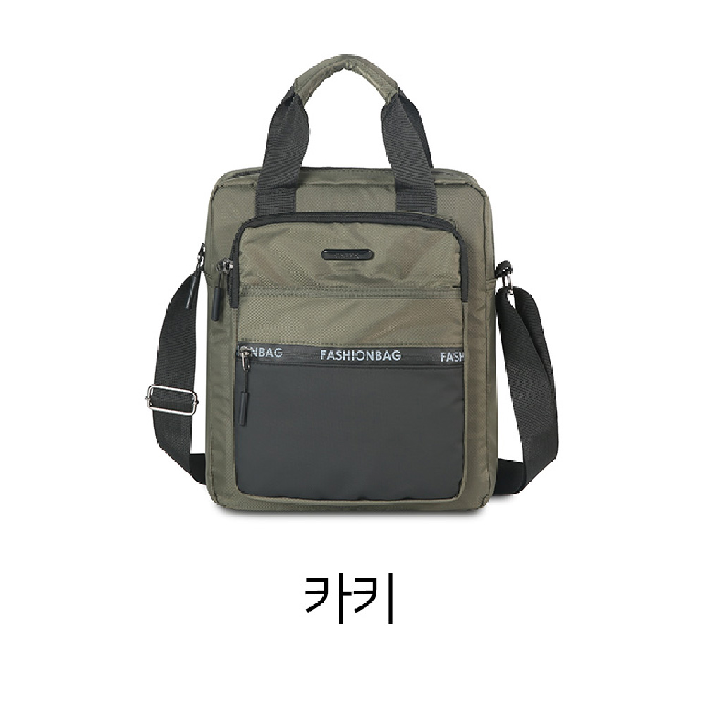 남자 나들이 외출 미디엄 중형 메신저백 가벼운 옆으로매는가방 여행보조크로스백 - 상세 이미지 5