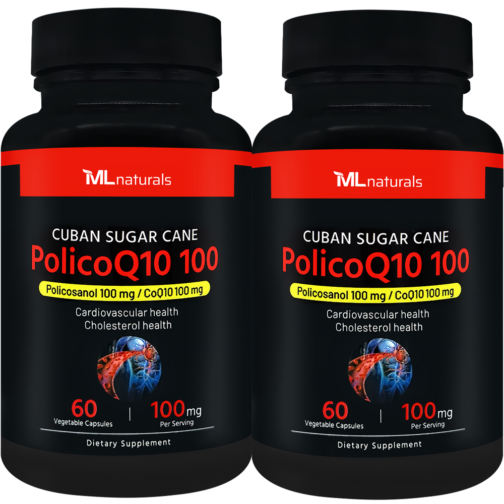 신제품 2병 마이라이프 내추럴스 쿠바산 사탕수수 폴리코큐텐 PolicoQ10 100mg 60 야채캡슐 - 메인 이미지