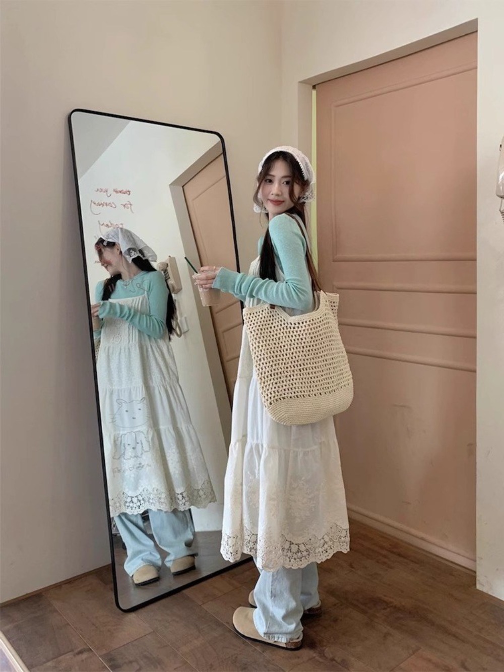 인스타그램 류이서 투피스 여름 청순한 - 상세 이미지 2