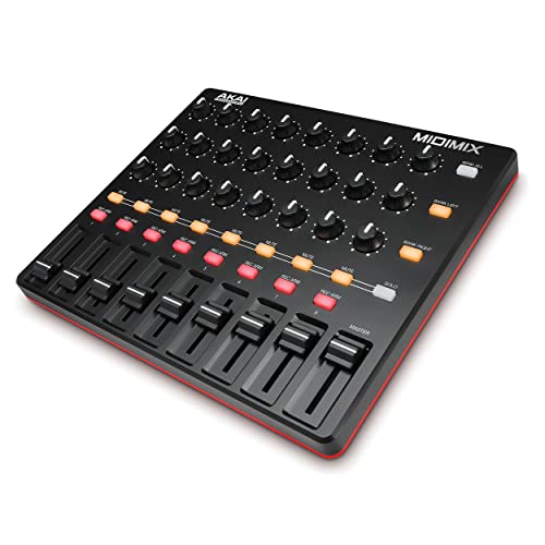 AKAI 아카이 프로페셔널 고성능 USB MIDI MIX 휴대용 소형 믹서형 컨트롤러 - 상품 이미지