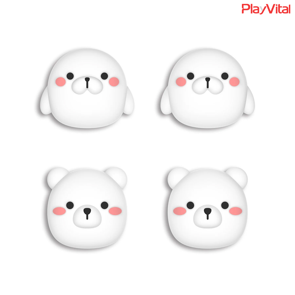 닌텐도 스위치 조이콘 스틱커버 북극곰물개 PlayVital - 상세 이미지 2