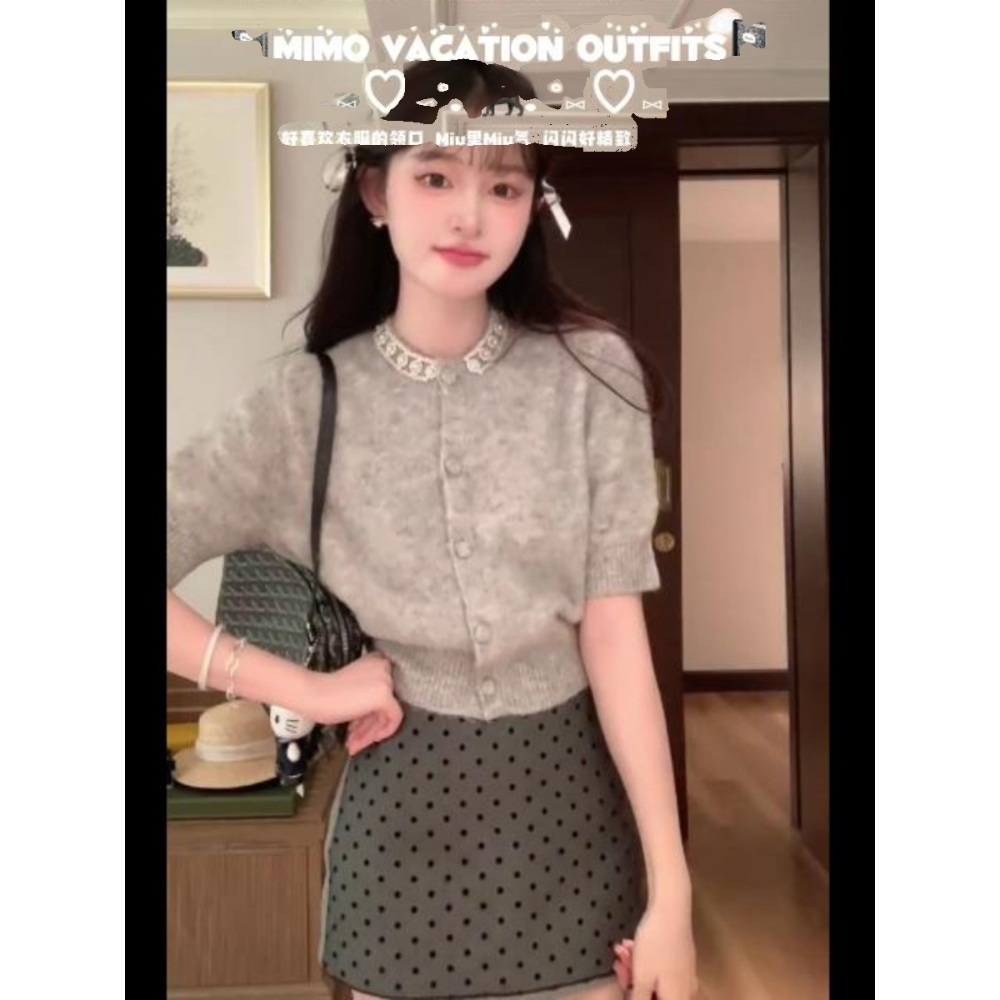 연애의 참견 219화 한혜진 니트 반팔 하객룩 단정한 - 상세 이미지 5
