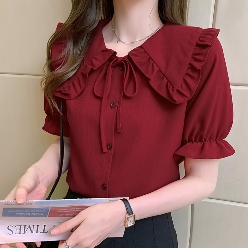 미녀와 순정남 임수향 박도라 블라우스 러블리 쉬폰 - 메인 이미지