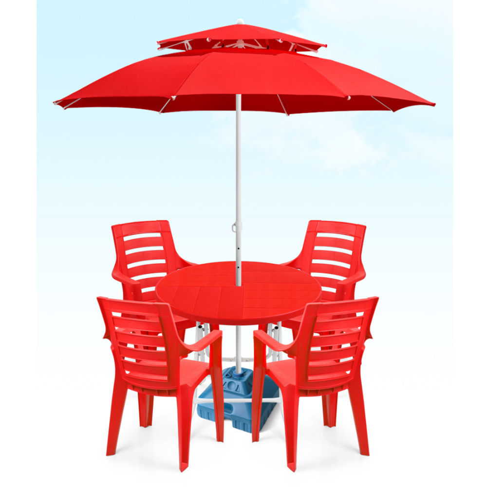 4인용파라솔세트 업소용 편의점 야외 플라스틱테이블의자세트