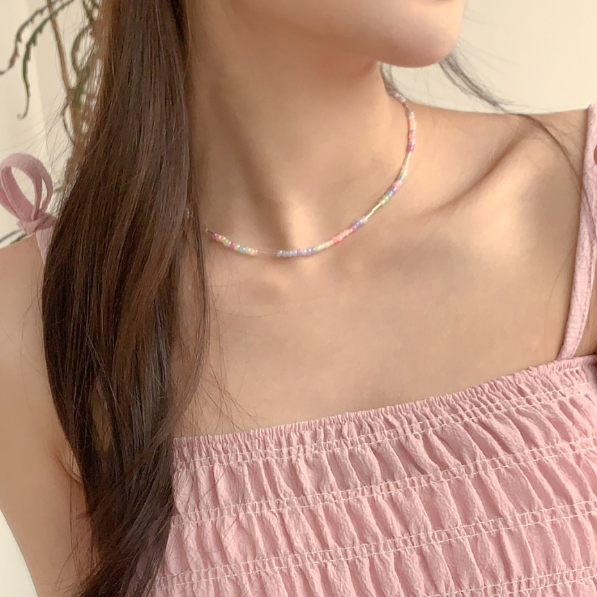 [❤당일출고❤60color/여름비즈목걸이/핸드메이드18종] 여름 얼리 썸머 비즈 초커 목걸이 18type *2개이상 구매시 할인 상세 이미지 20
