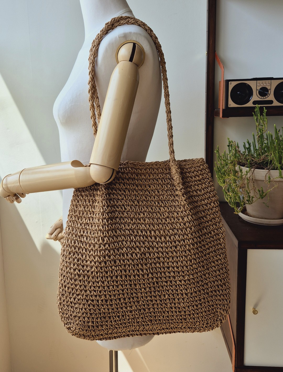 [리햅] 레이제 라탄 라피아 여름 가방 숄더백