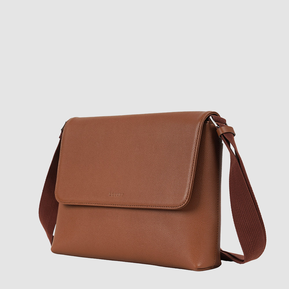 남자 가죽 메신저백 로터프 LO-3626 BR 브라운 미니 크로스 가방