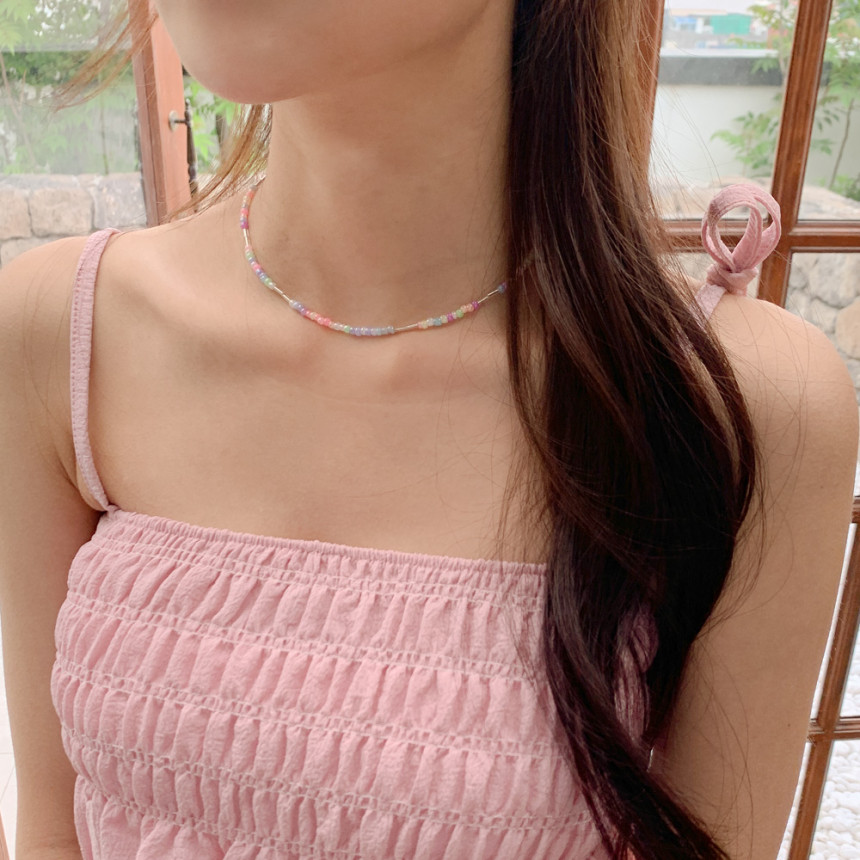 [❤당일출고❤60color/여름비즈목걸이/핸드메이드18종] 여름 얼리 썸머 비즈 초커 목걸이 18type *2개이상 구매시 할인 상세 이미지 22