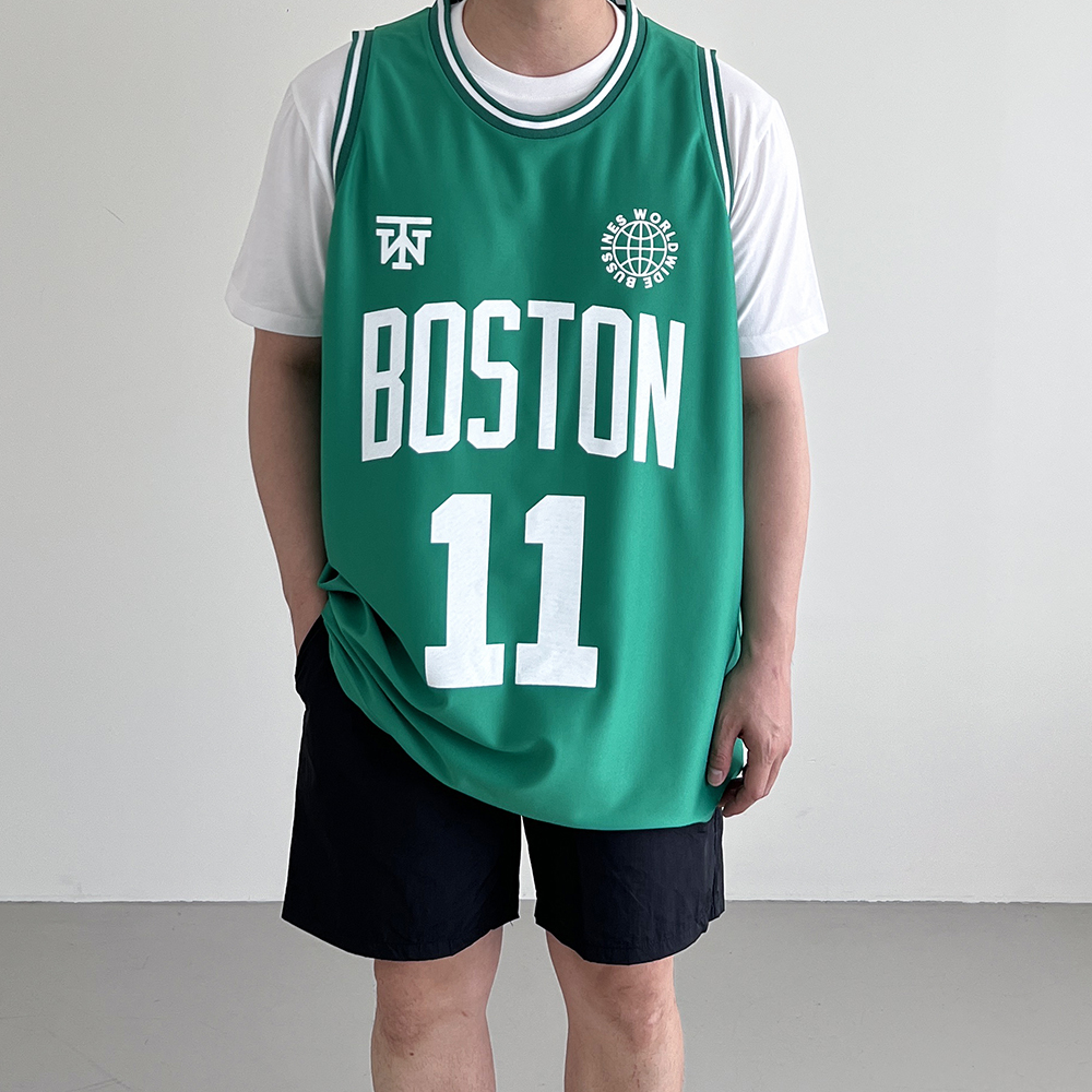남자 매쉬져지 nba나시 민소매 헬스티셔츠 럭비 유니폼 박스나시 - 상품 이미지