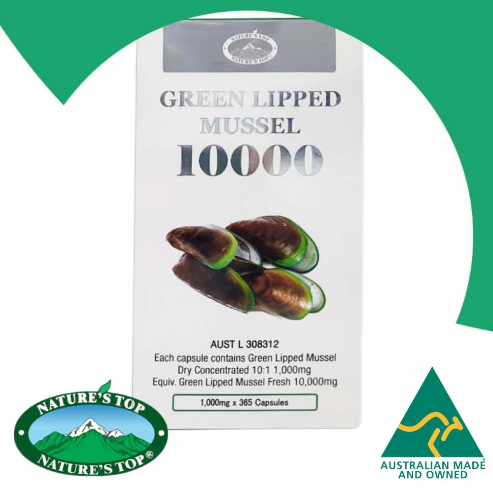 호주 네이쳐스탑 초록입홍합 10000mg 리프리놀 365 캡슐 하루 한캡슐 초록잎 - 상품 이미지