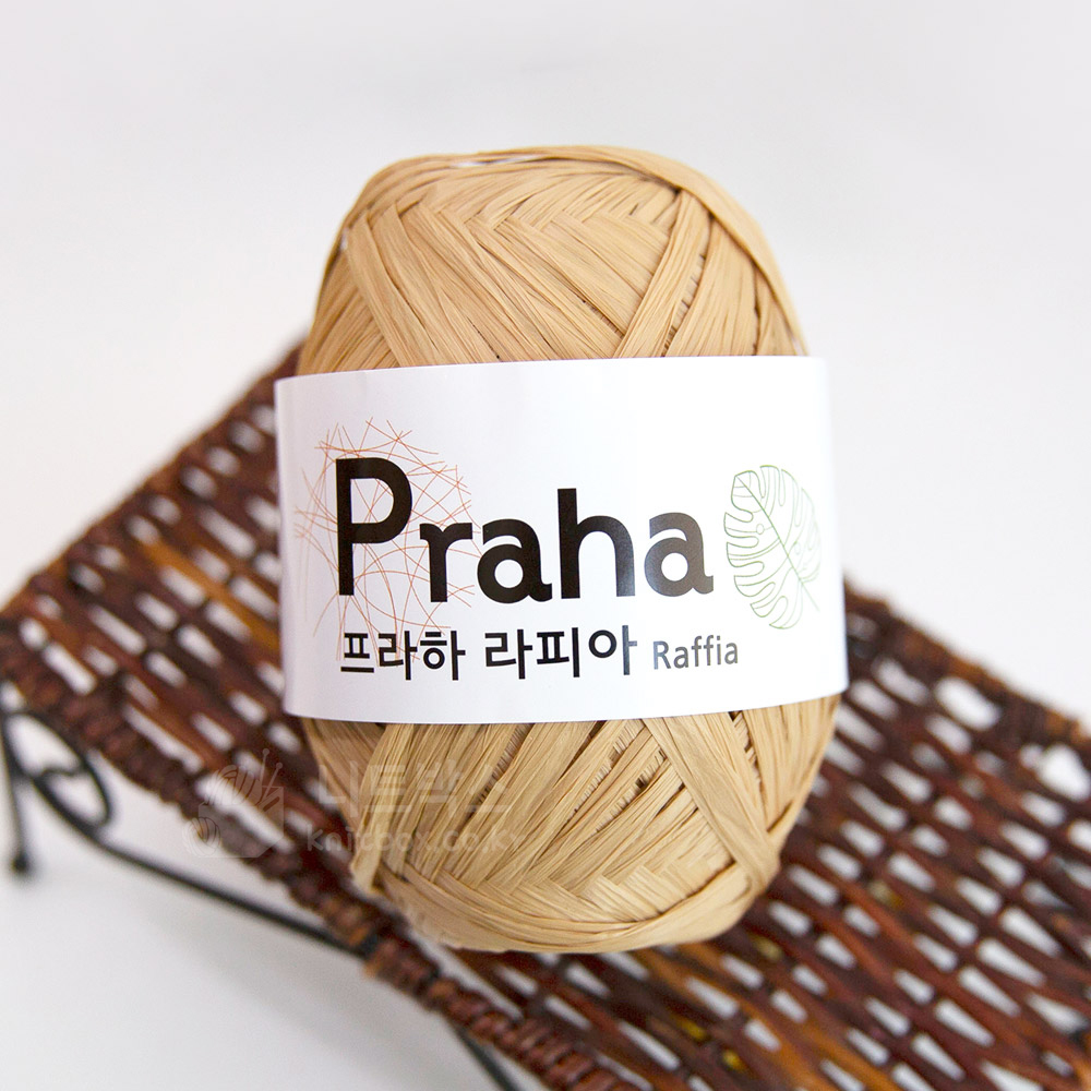 프라하 라피아/ Raffia 100% 여름 모자실 가방실 종이실 - 상세 이미지 5