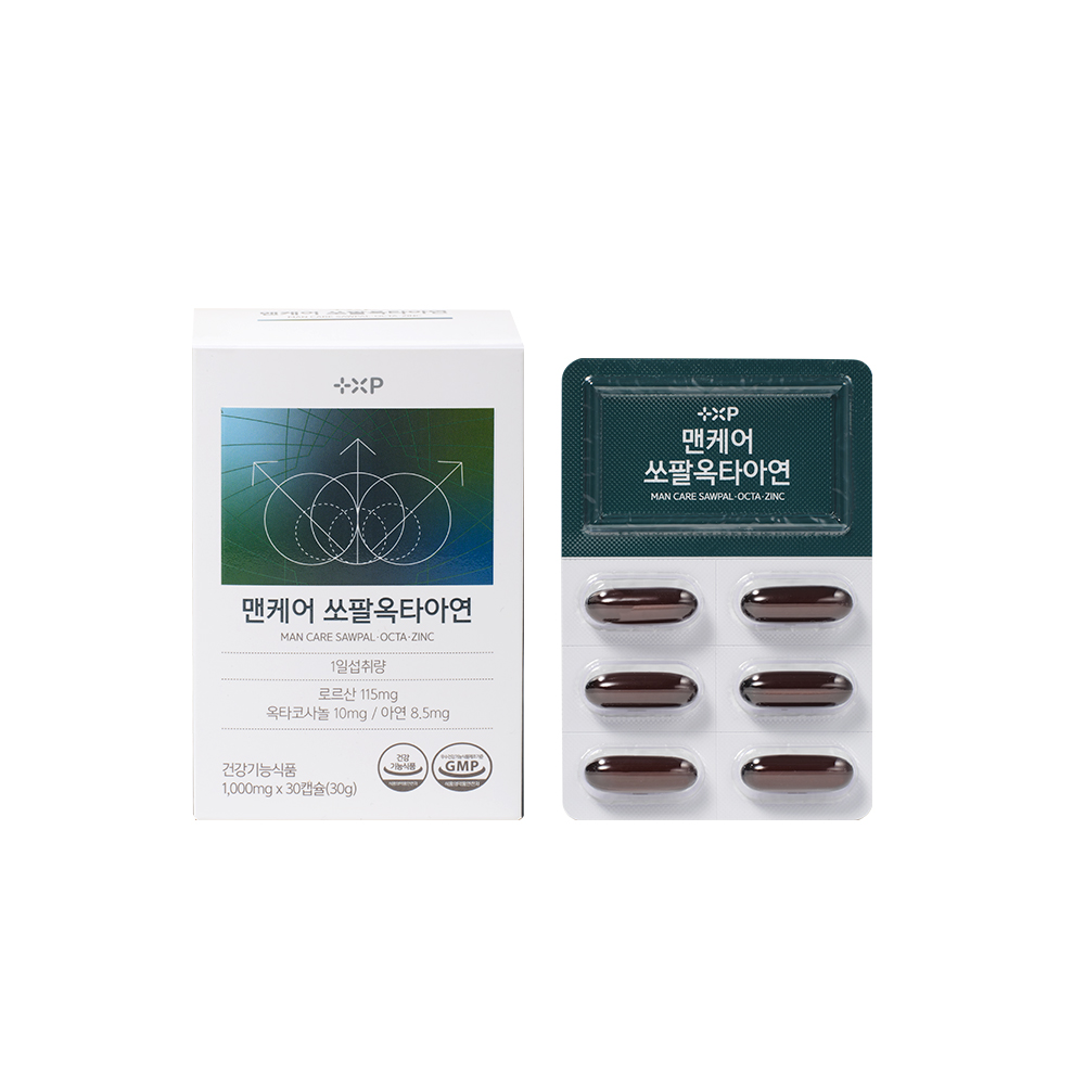 맨케어 쏘팔옥타아연 초임계 쏘팔메토 옥타코사놀 아연 영양제 30캡슐