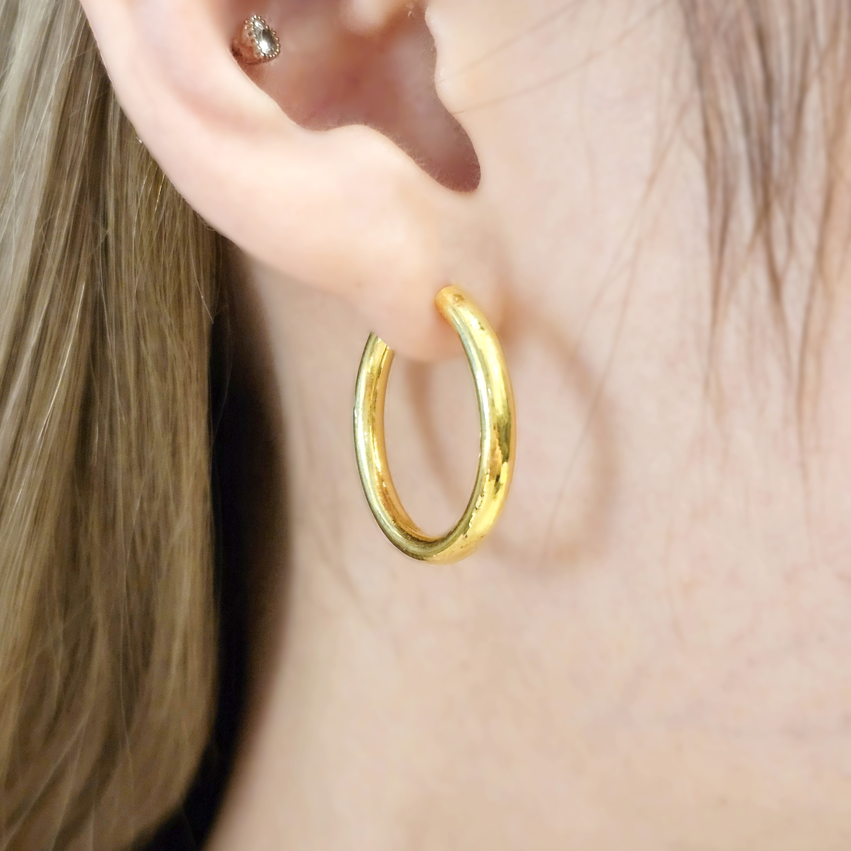 24k 링귀걸이 여자 순금귀걸이 7.50g - 상품 이미지