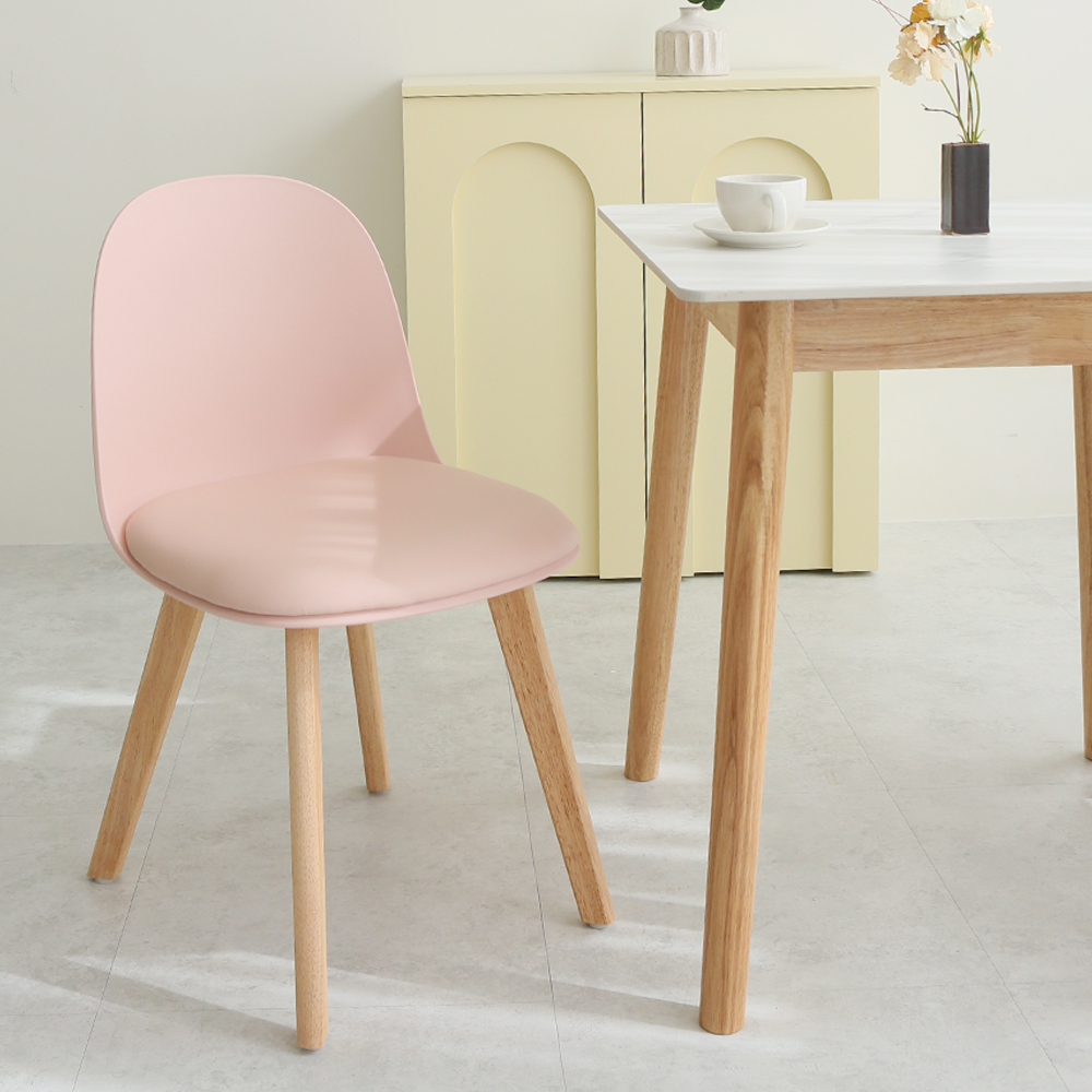 파이 2인용 포세린 세라믹 식탁 세트 700 원목 의자 2개