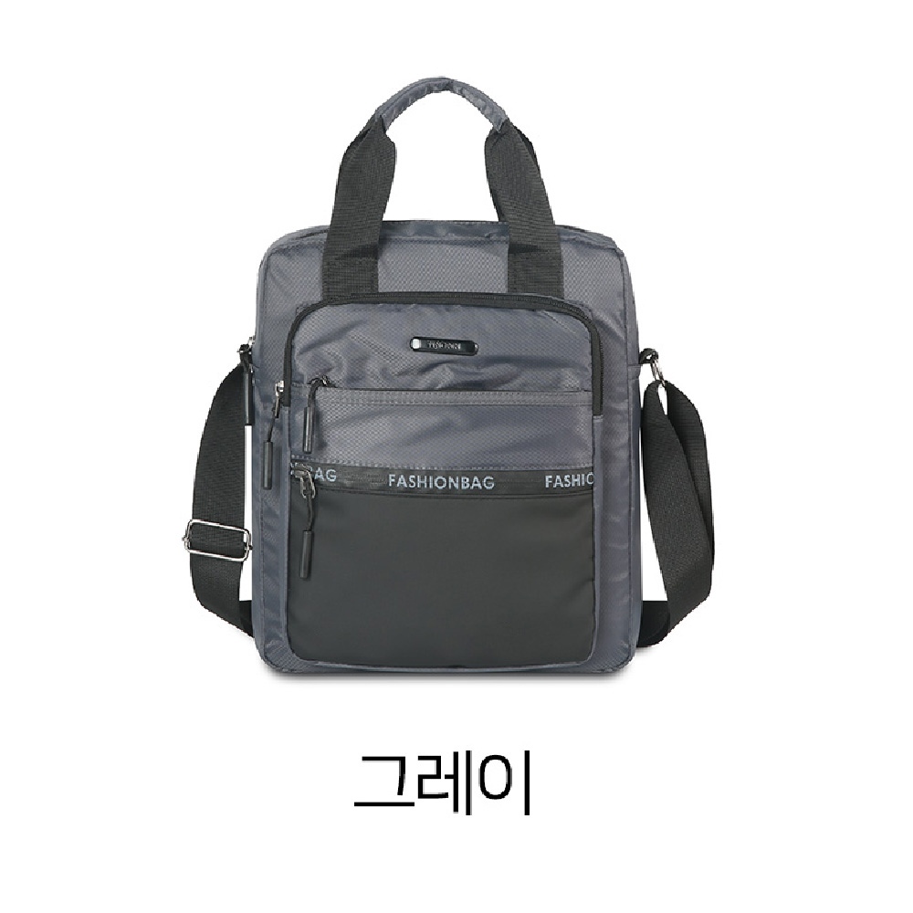 남자 나들이 외출 미디엄 중형 메신저백 가벼운 옆으로매는가방 여행보조크로스백 - 상세 이미지 3