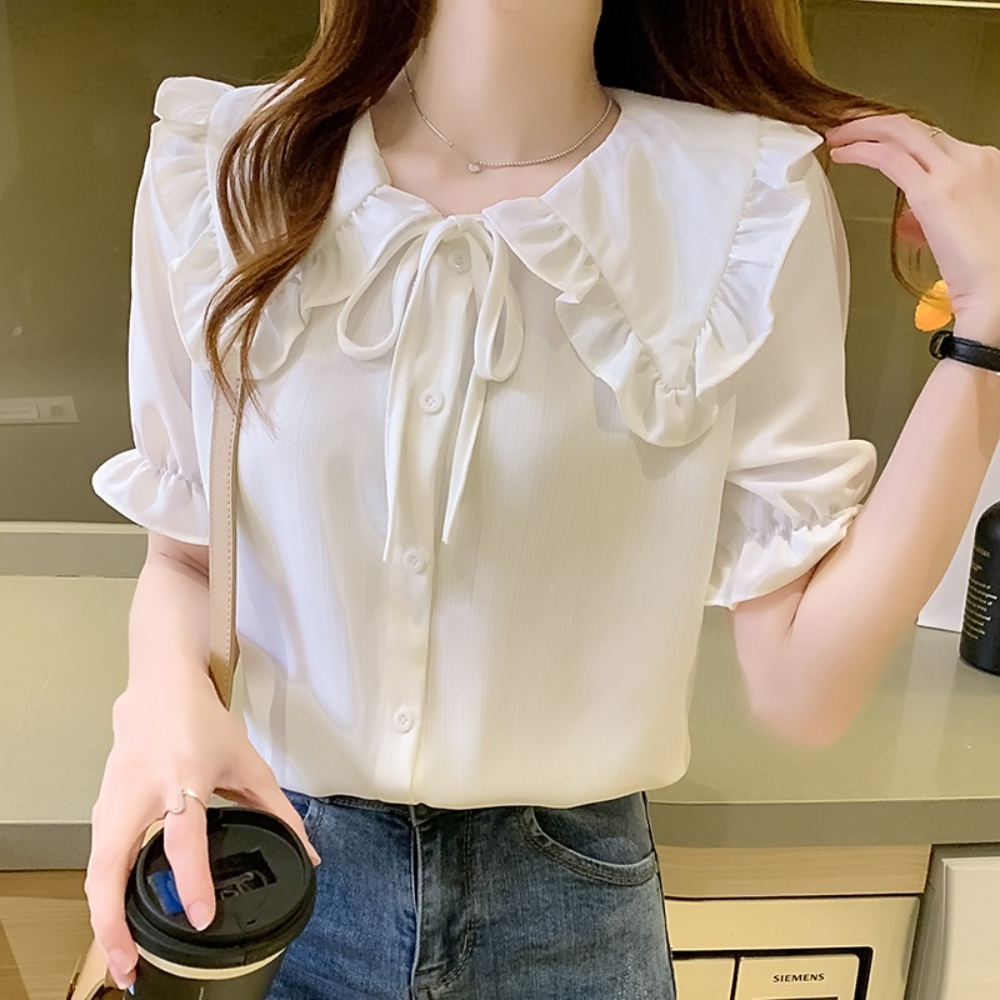 미녀와 순정남 임수향 박도라 블라우스 러블리 쉬폰 - 상세 이미지 4