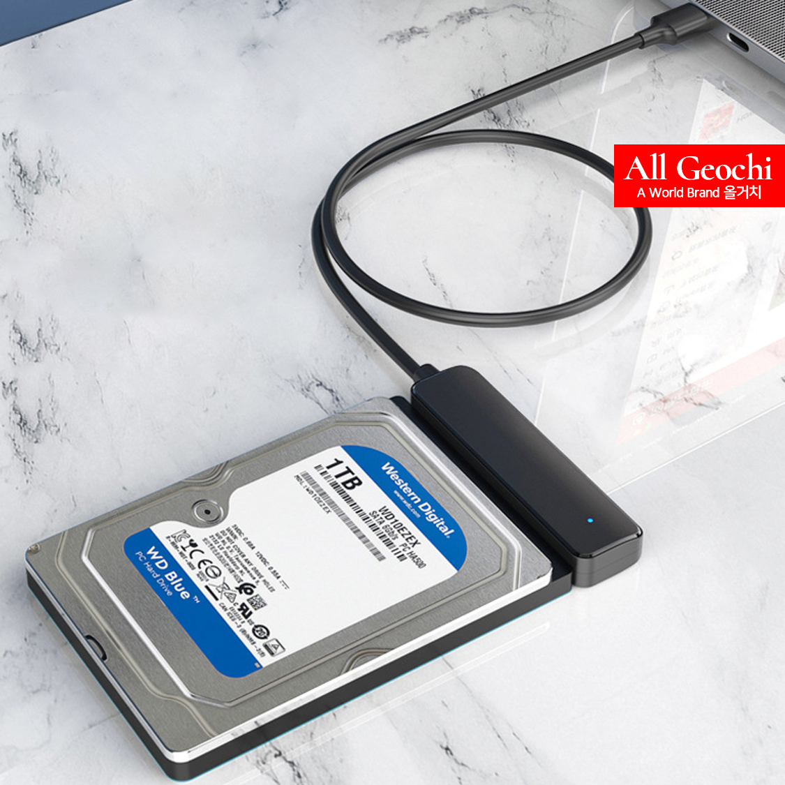 SSD연결선 SATA3 케이블 2.5HDD 하드디스크 연결 C타입 USB-C포트 - 상세 이미지 2
