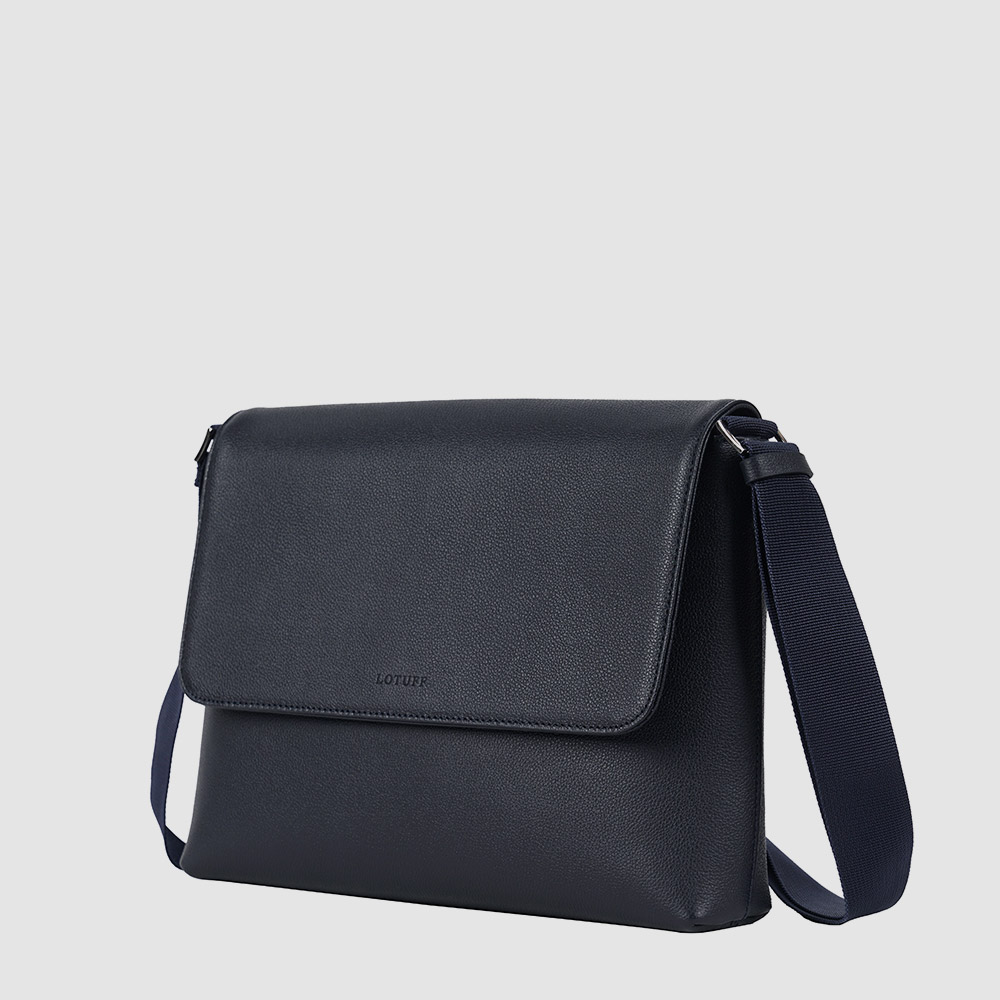 남자 크로스백 로터프 LO-3626 NV 네이비 가죽 메신저백