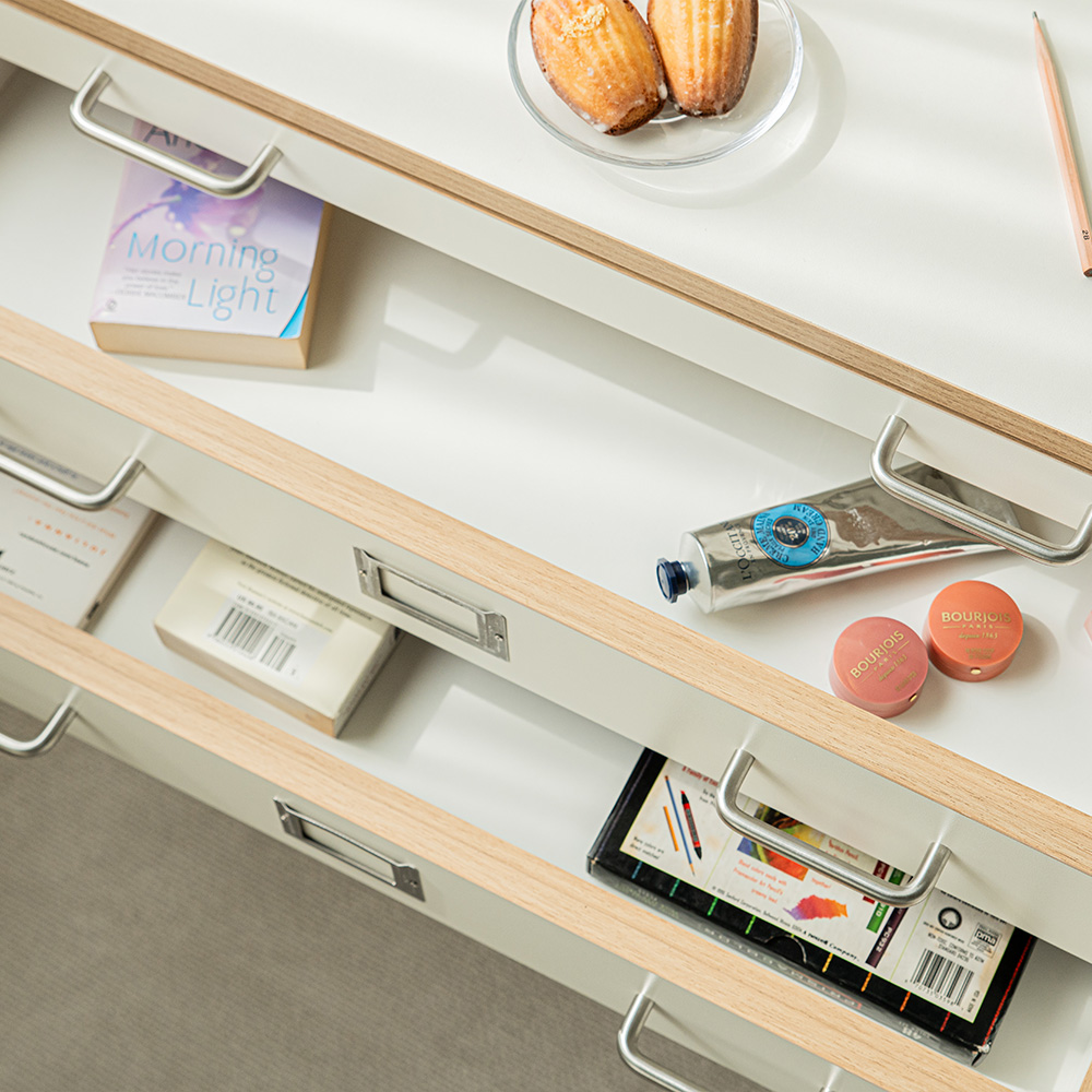 누크 4단 수납 서랍장 지류함 800