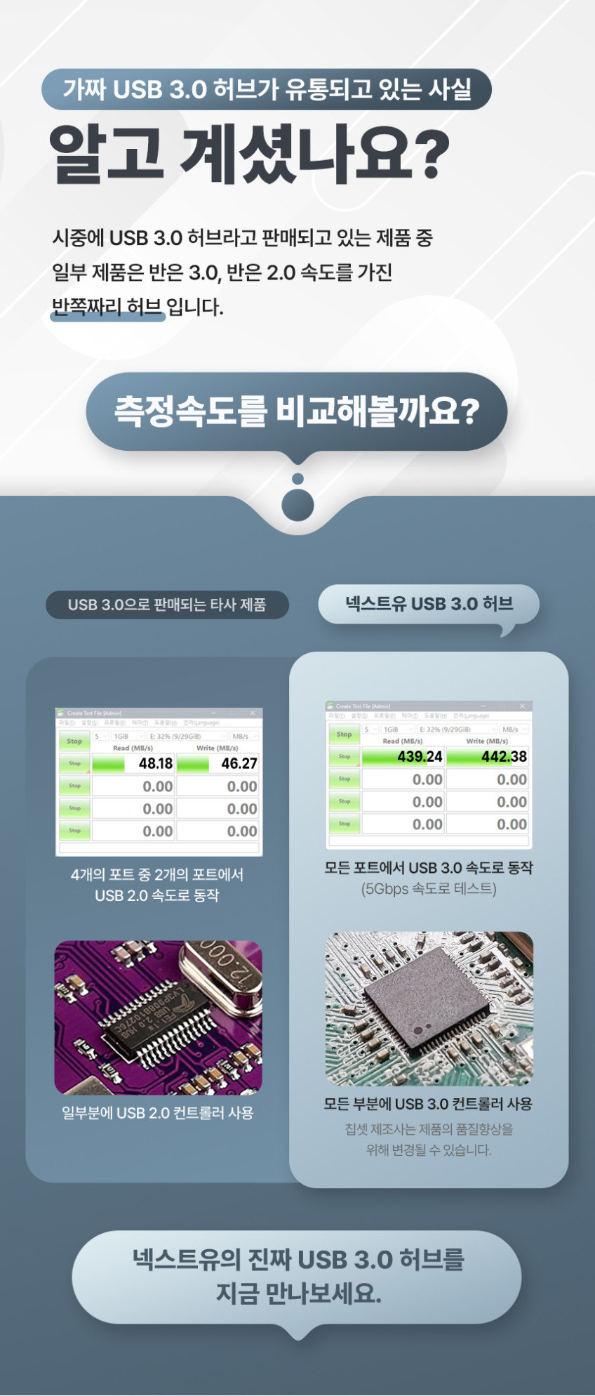 넥스트유 유이반 7in1 멀티허브 HDMi 2포트 4K60Hz 듀얼 USB 3.0 3포트 C타입 판매처 상세 정보 이미지 2