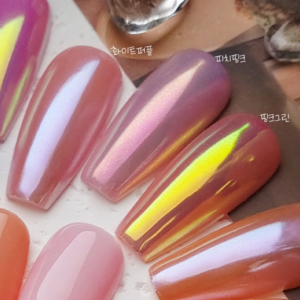 미러파우더 다이아미 머메이드펄 피치핑크 - 상세 이미지 3