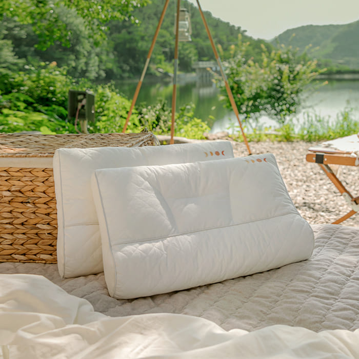 캠핑 우유베개 안티버그 통세탁 경추베개(+보관백)